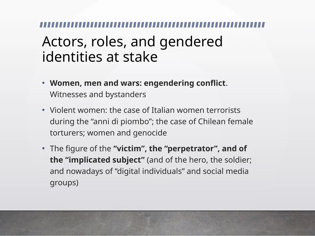 Semiotics of conflict Prof. Cristina Demaria - slide 11 of 23