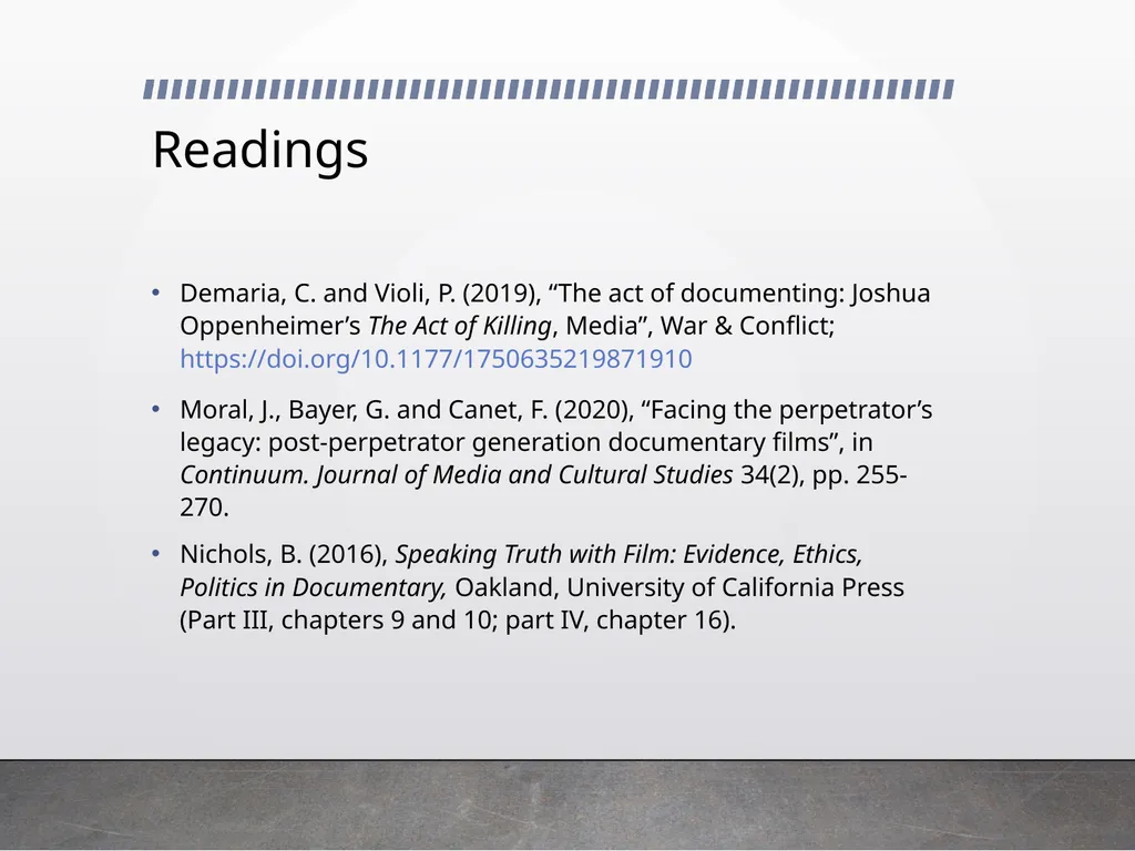 Semiotics of conflict Prof. Cristina Demaria - slide 19 of 23