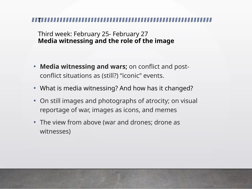 Semiotics of conflict Prof. Cristina Demaria - slide 15 of 23