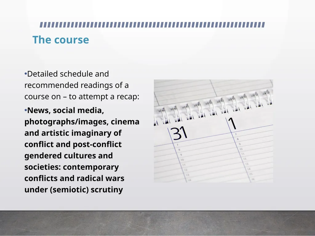 Semiotics of conflict Prof. Cristina Demaria - slide 2 of 23