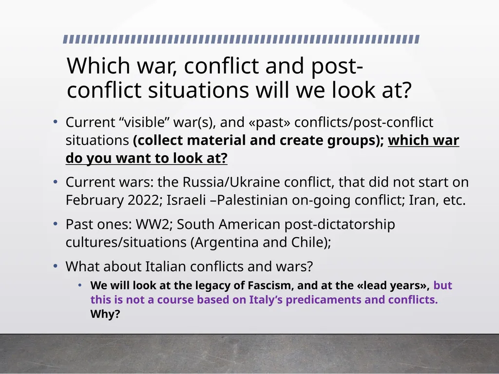 Semiotics of conflict Prof. Cristina Demaria - slide 6 of 23