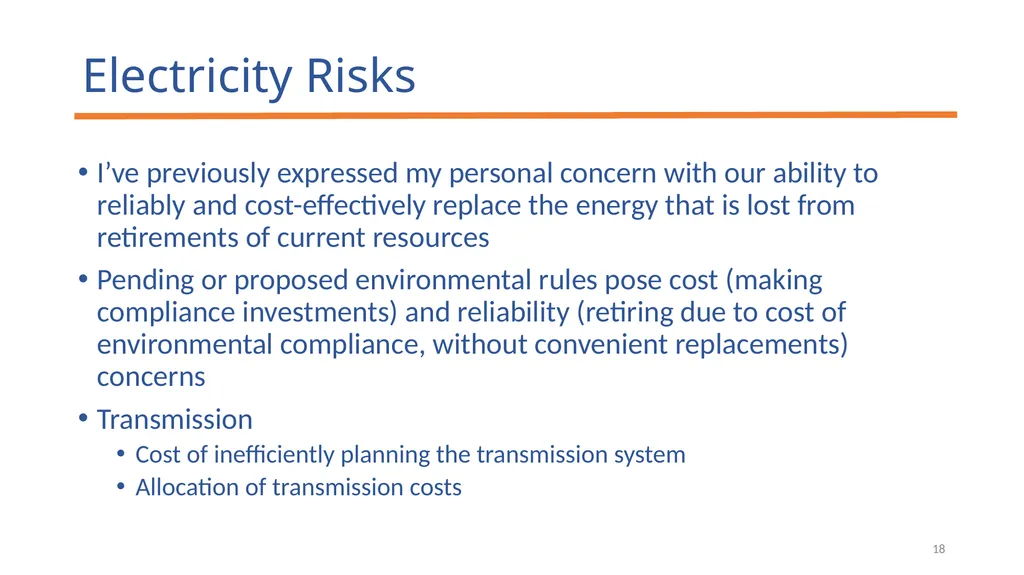 Public Service Commission Energy Review and - slide 18 of 19
