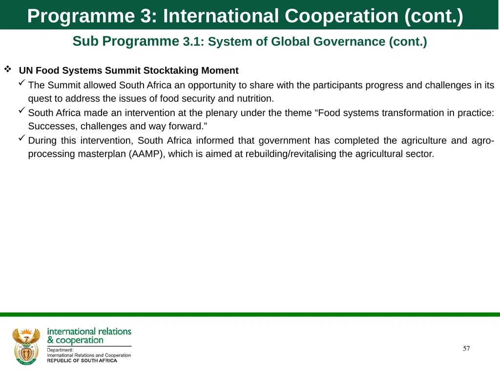 Department of International Relations and - slide 57 of 85