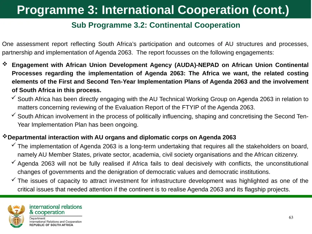 Department of International Relations and - slide 63 of 85