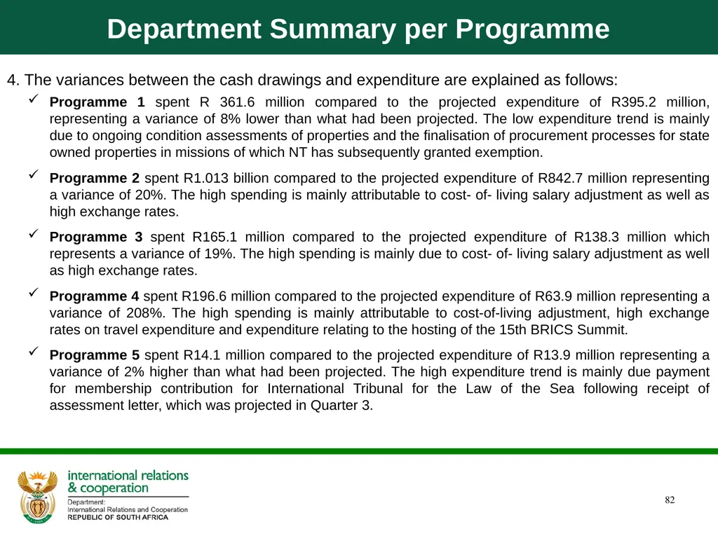 Department of International Relations and - slide 82 of 85