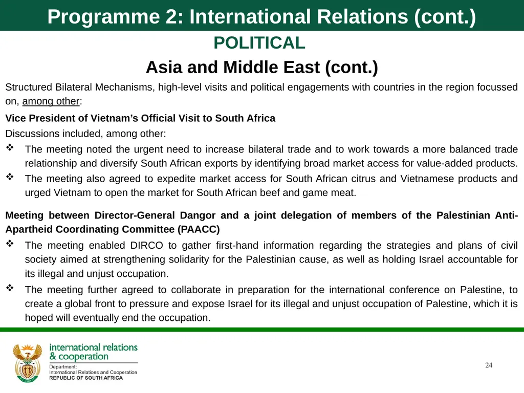 Department of International Relations and - slide 24 of 85
