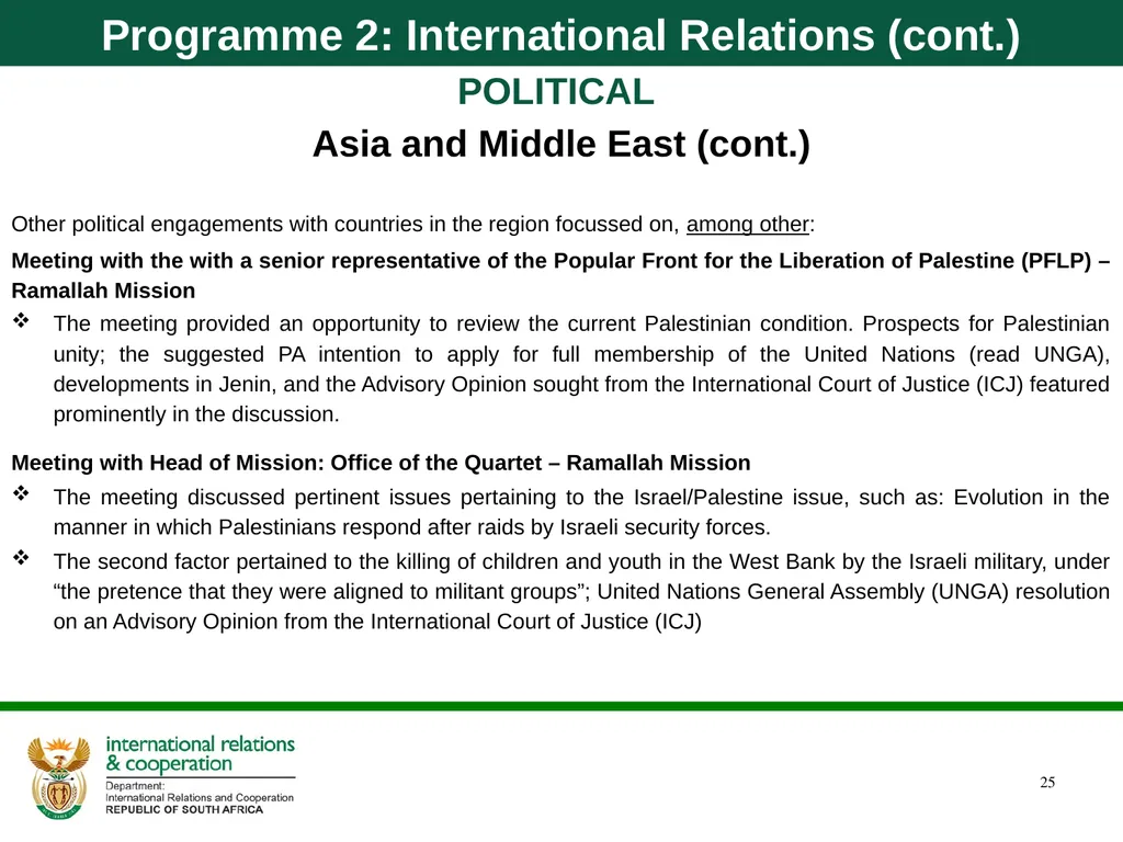 Department of International Relations and - slide 25 of 85