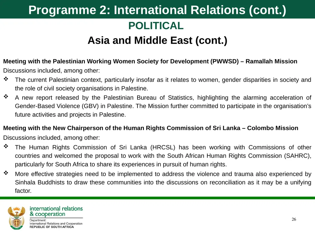 Department of International Relations and - slide 26 of 85