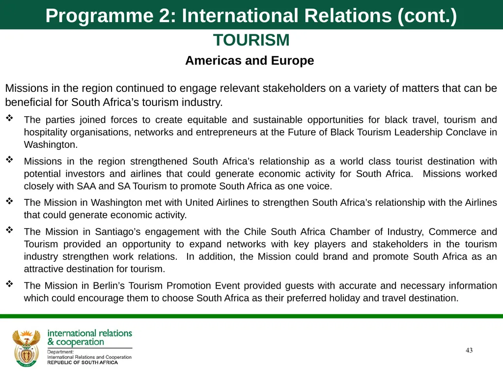 Department of International Relations and - slide 43 of 85