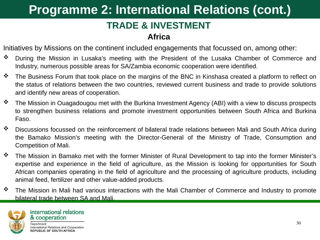 Department of International Relations and - slide 30 of 85