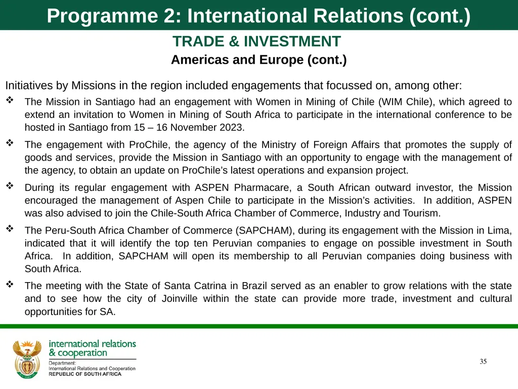 Department of International Relations and - slide 35 of 85