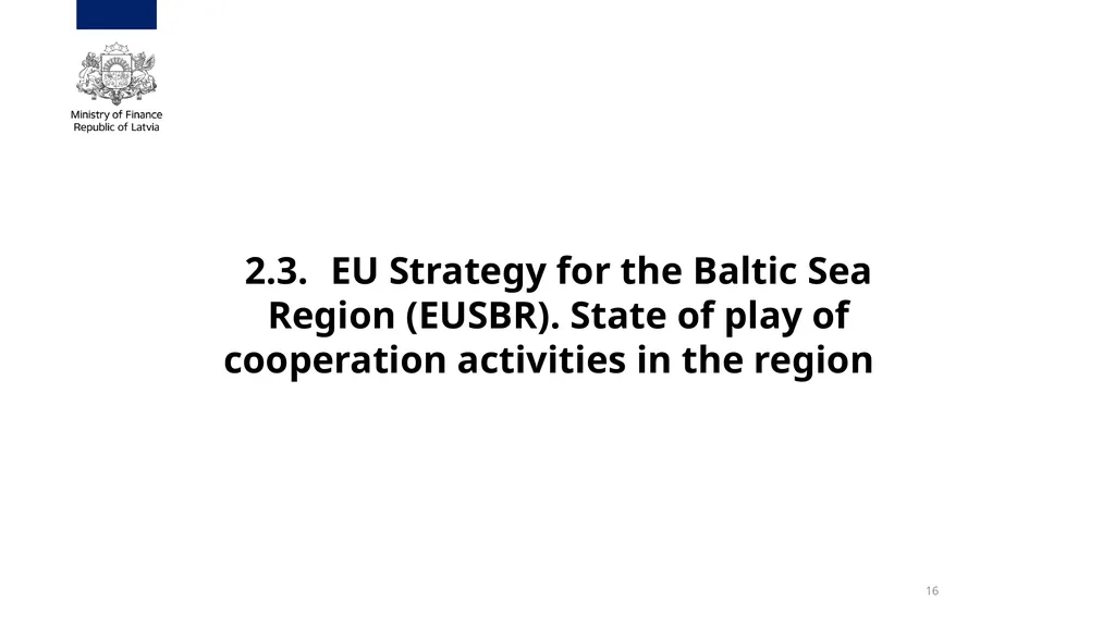 Annual Review Meeting Operational Programme - slide 16 of 19