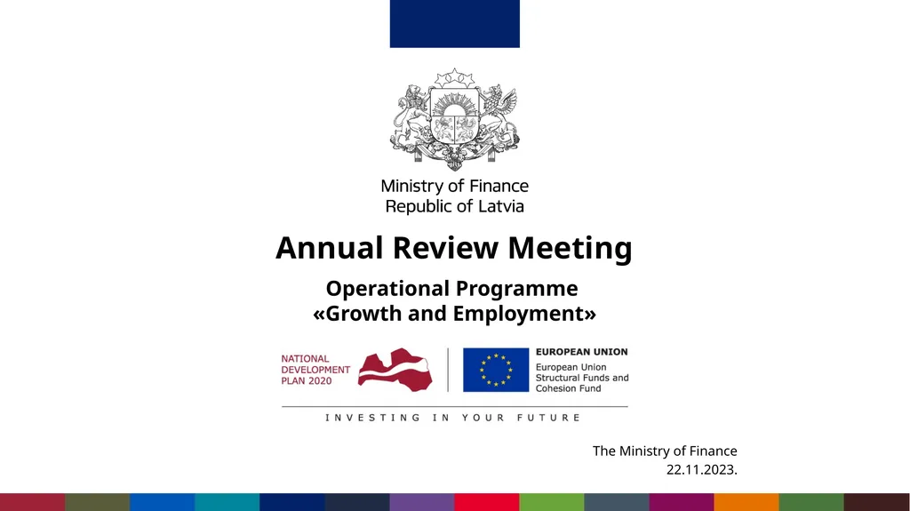 Annual Review Meeting Operational Programme - slide 1 of 19