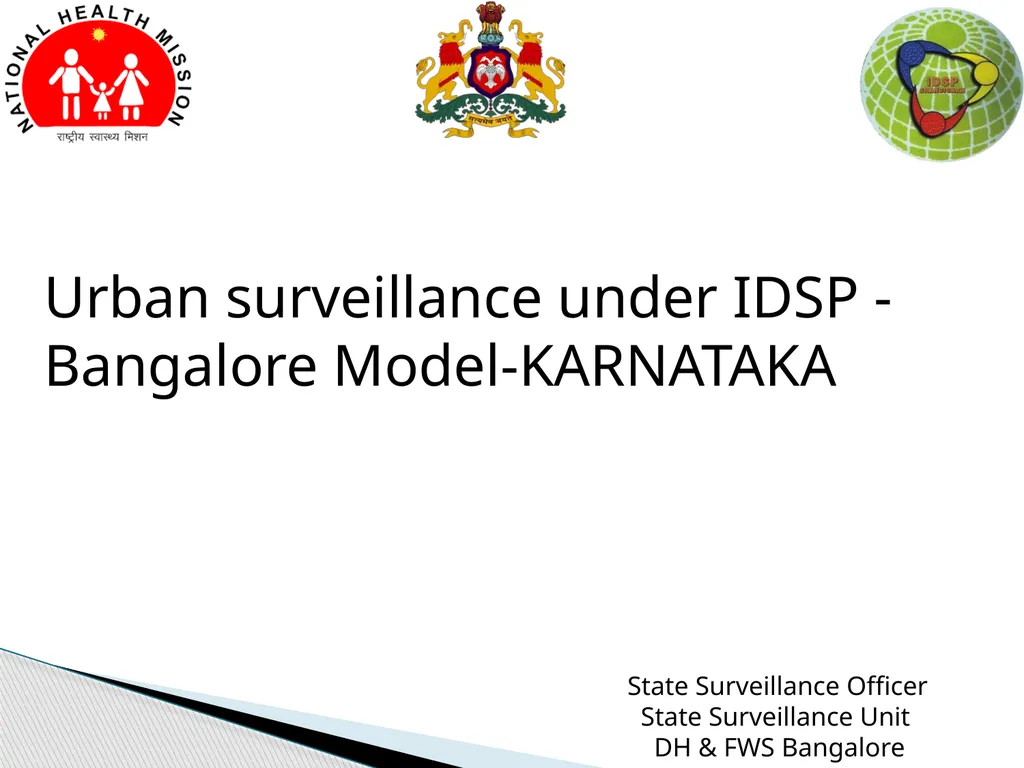 Urban surveillance under IDSP -Bangalore