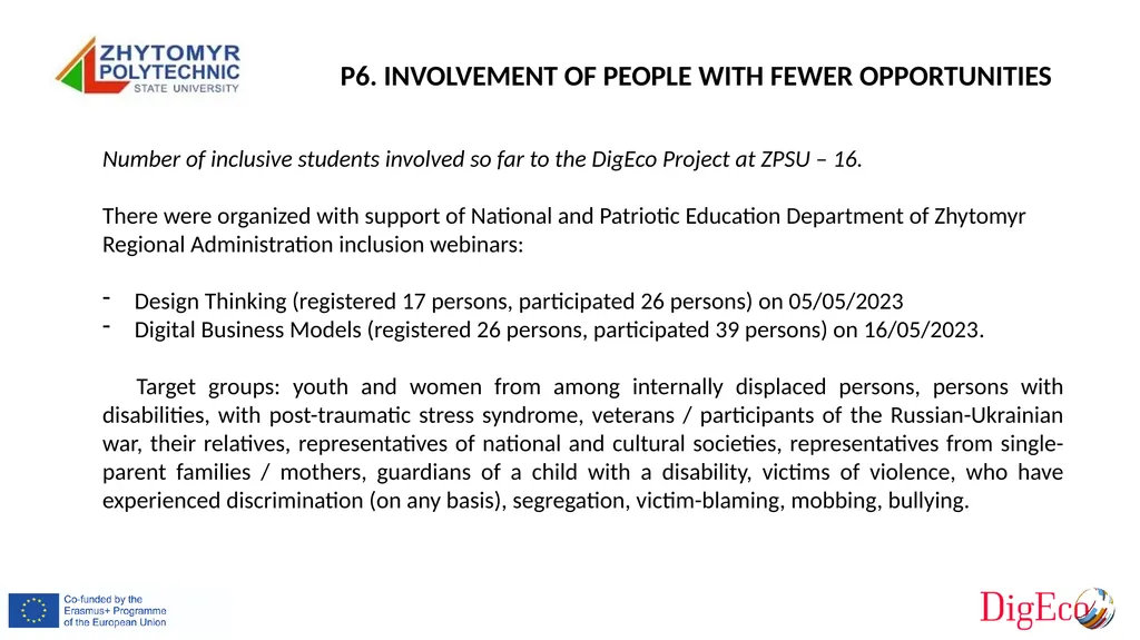 P6 Zhytomyr Polytechnic State University Erasmus+ - slide 4 of 19