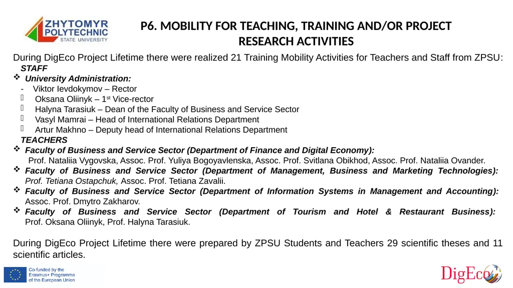 P6 Zhytomyr Polytechnic State University Erasmus+ - slide 8 of 19
