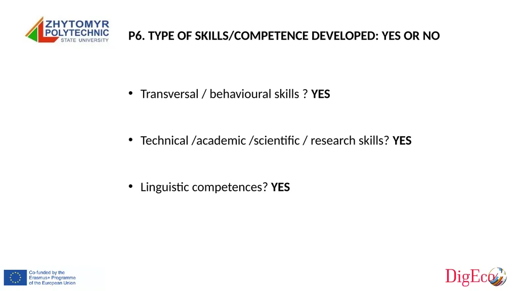 P6 Zhytomyr Polytechnic State University Erasmus+ - slide 15 of 19