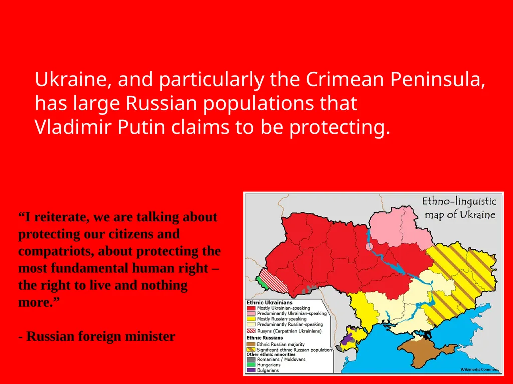 10 Reasons Russia Invaded Ukraine First, let’s - slide 4 of 26