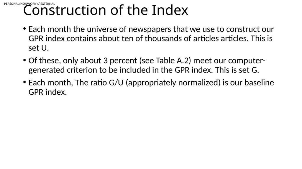 Notes on Constructing the Audit These notes - slide 2 of 17