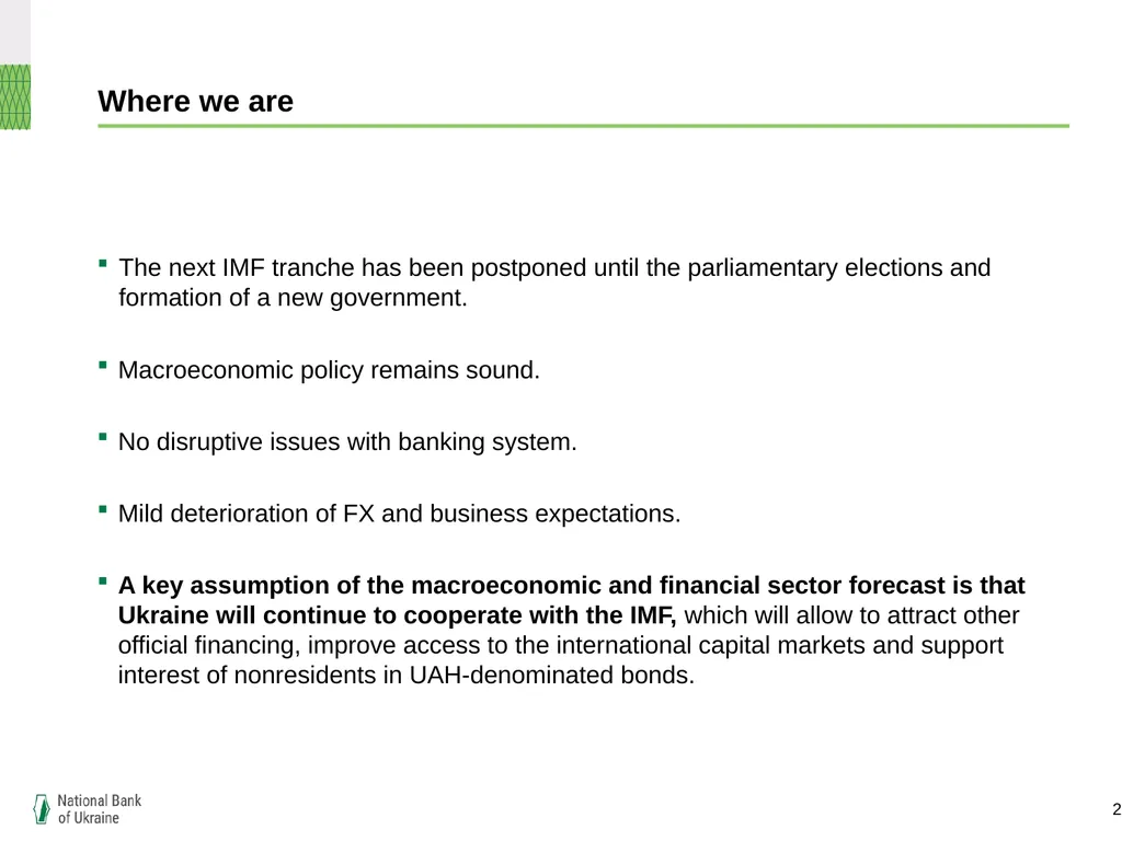 Ukrainian banking: refreshed and efficient, but - slide 2 of 16