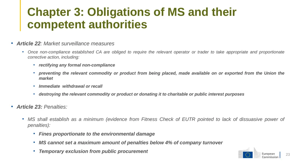 1 Proposal for a Regulation on the making - slide 23 of 32