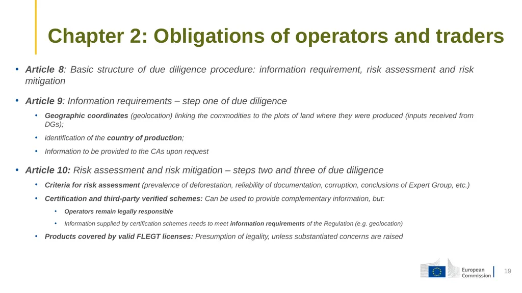 1 Proposal for a Regulation on the making - slide 19 of 32