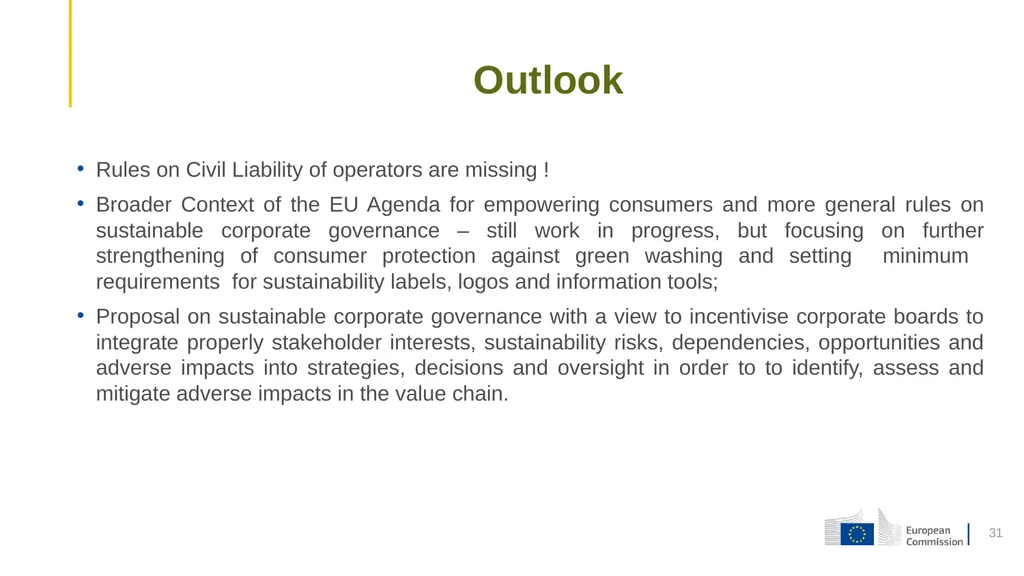 1 Proposal for a Regulation on the making - slide 31 of 32