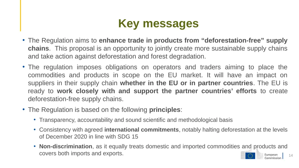 1 Proposal for a Regulation on the making - slide 14 of 32