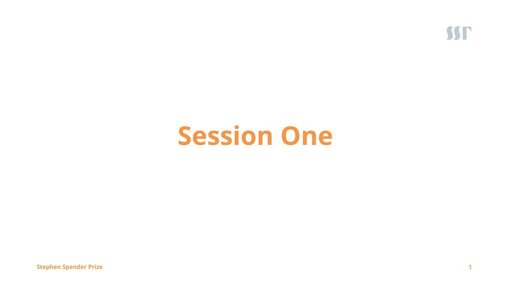 1 Session One Creative Translation Poetry Project: