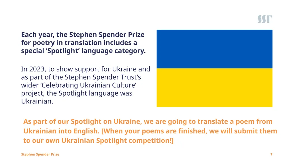 1 Session One Creative Translation Poetry Project: - slide 7 of 35