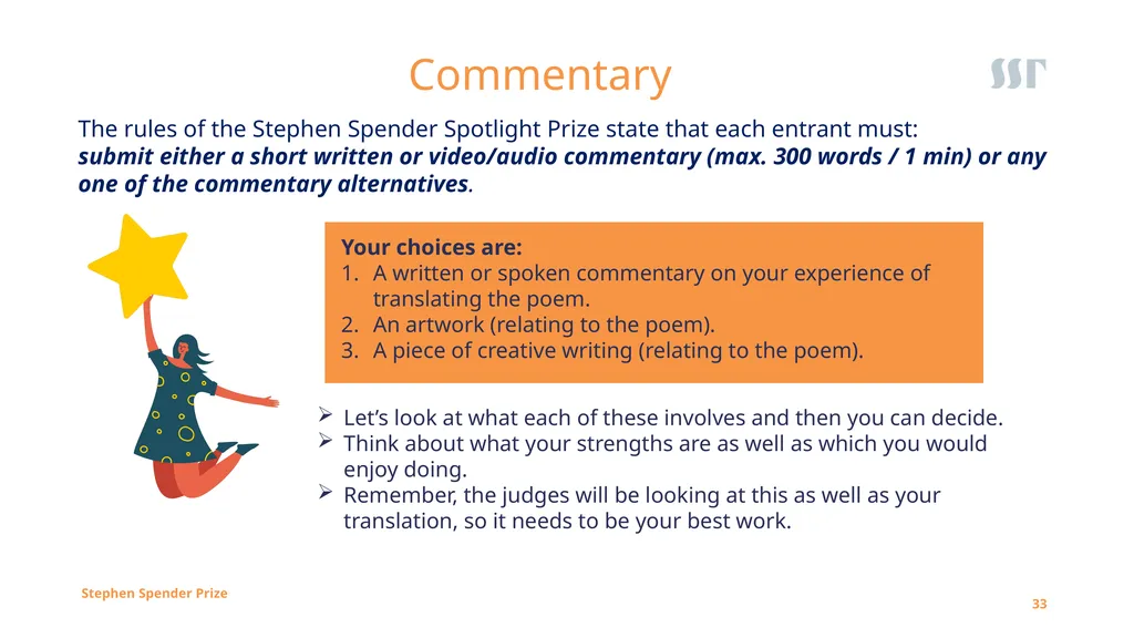 1 Session One Creative Translation Poetry Project: - slide 33 of 35