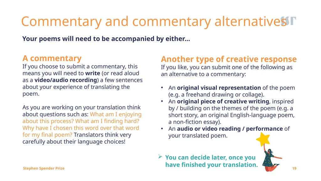 1 Session One Creative Translation Poetry Project: - slide 19 of 35