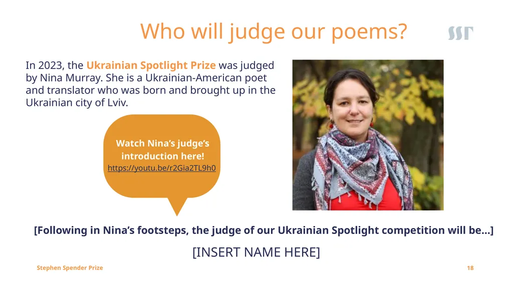 1 Session One Creative Translation Poetry Project: - slide 18 of 35