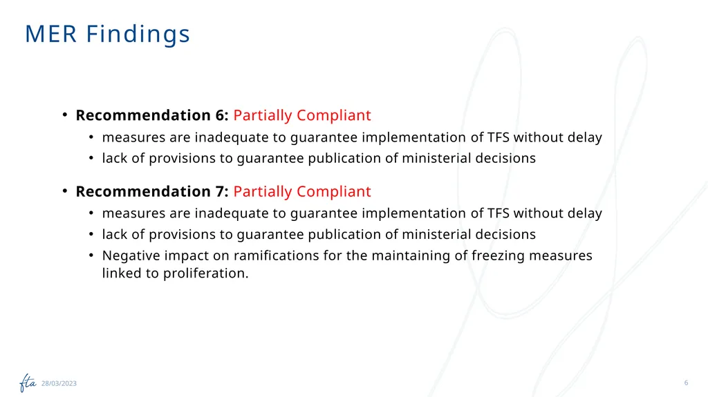 AML Tuesday’s Session #19 on: TFS Regulation, - slide 6 of 20