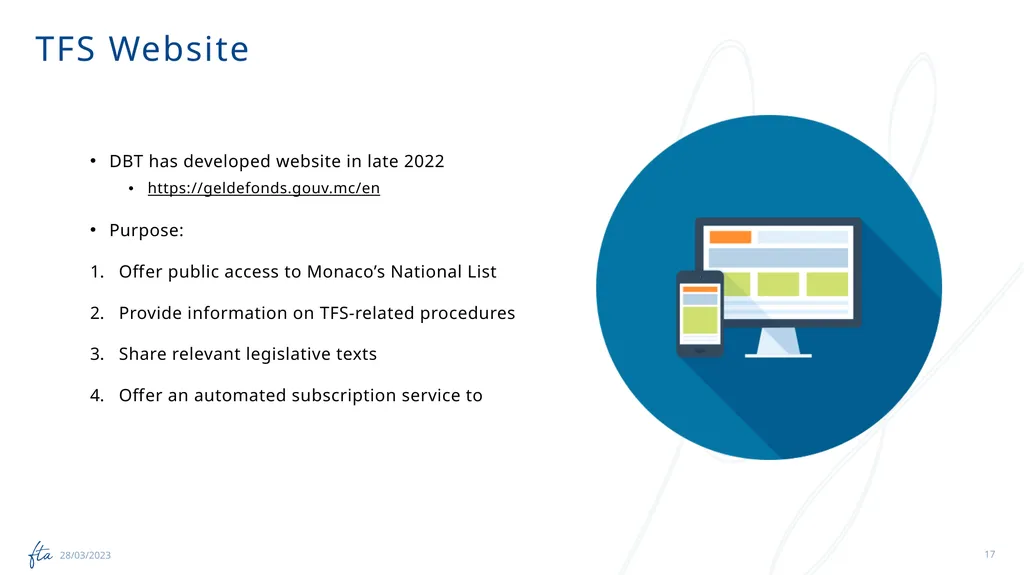 AML Tuesday’s Session #19 on: TFS Regulation, - slide 17 of 20