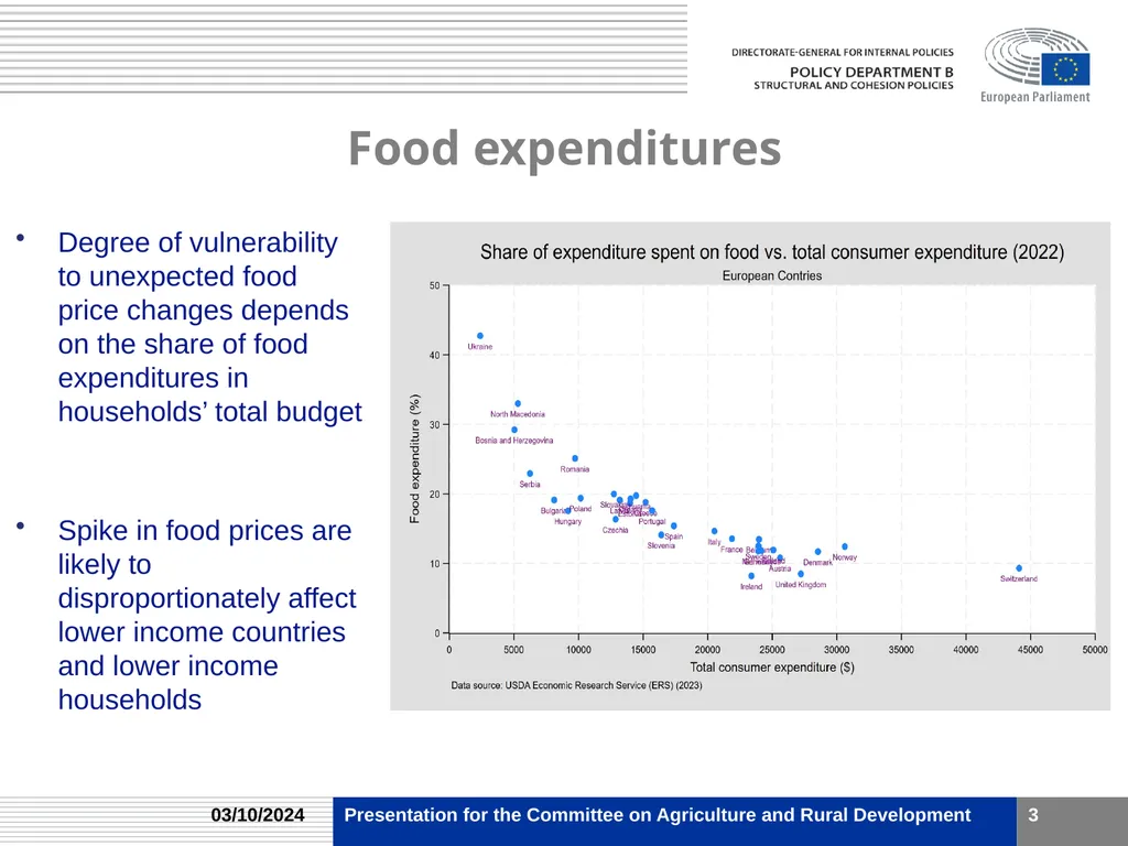 Food price shocks and food consumption Workshop on - slide 3 of 11