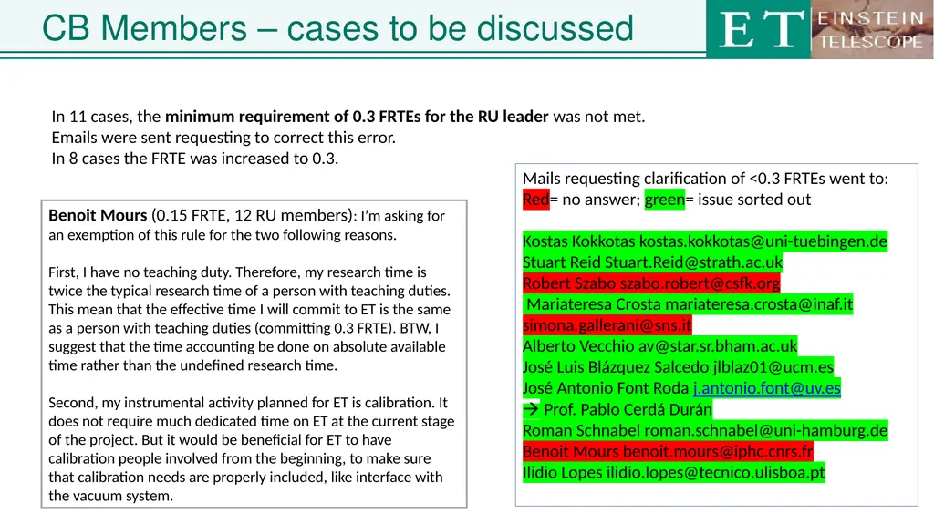 Einstein Telescope Collaboration Board ET - slide 8 of 26