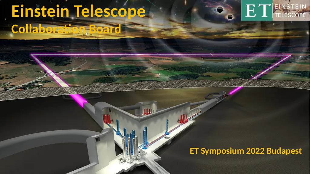 Einstein Telescope Collaboration Board ET - slide 1 of 26