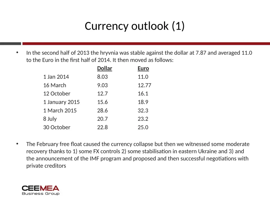Ukraine Business outlook 2015-19 Quarterly update - slide 27 of 31