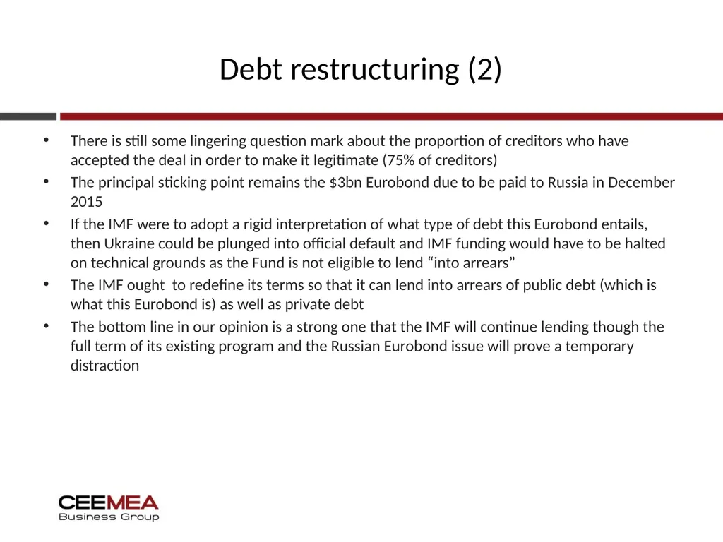 Ukraine Business outlook 2015-19 Quarterly update - slide 7 of 31