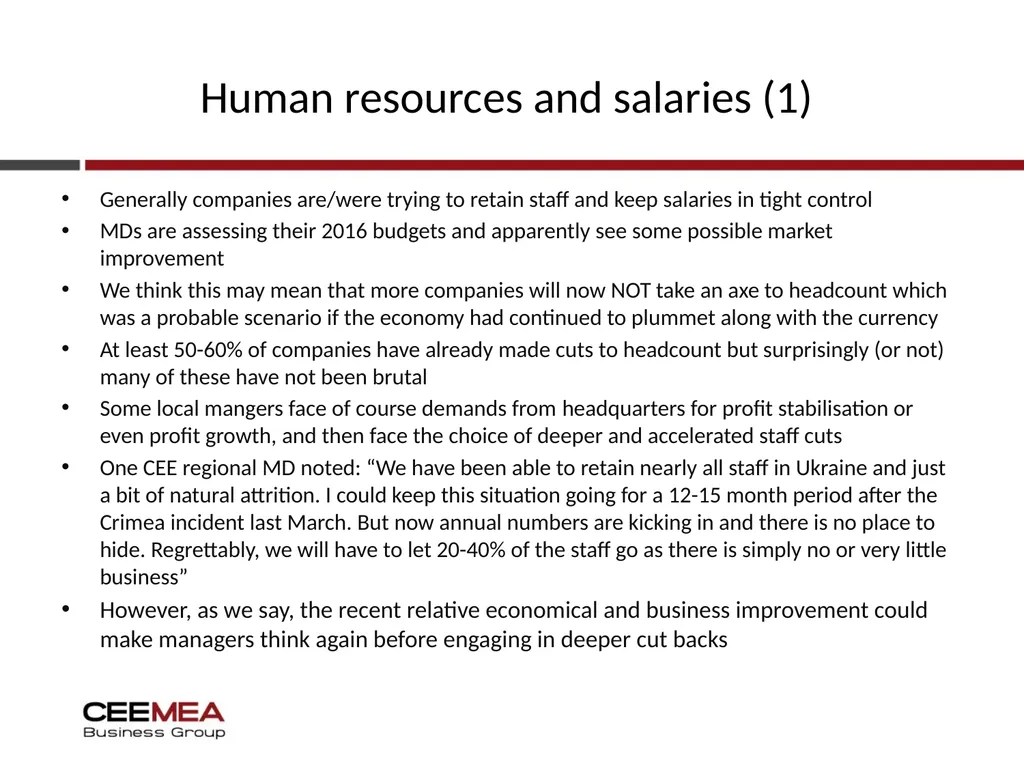 Ukraine Business outlook 2015-19 Quarterly update - slide 16 of 31