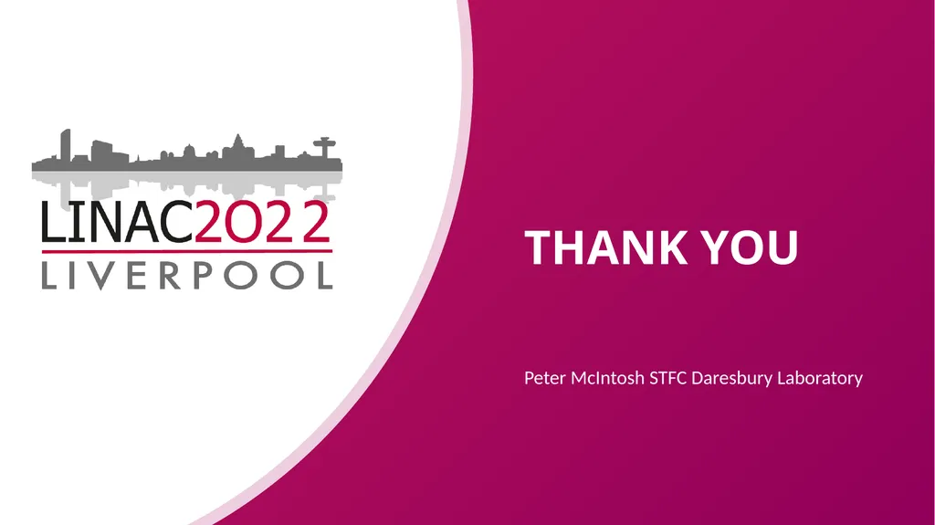 Linac IOC Meeting Liverpool Liver Building Tuesday - slide 6 of 6