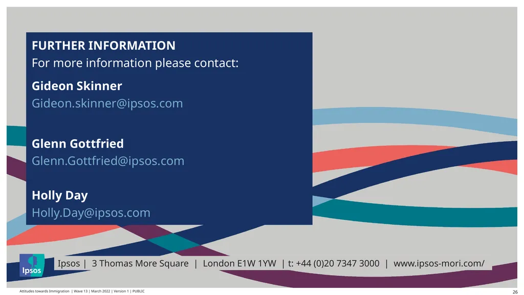 © Ipsos | March 2022 | Version 1 | Public - slide 26 of 26