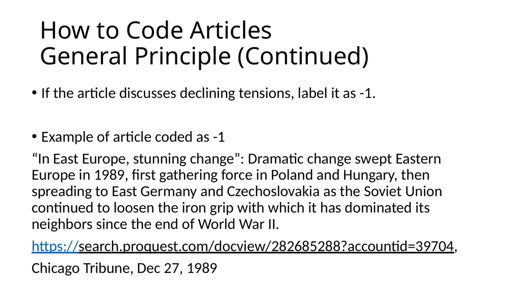 Notes on Constructing the Audit These notes - slide 7 of 20