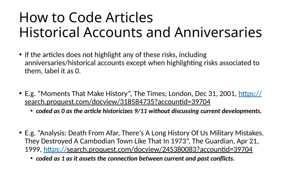 Notes on Constructing the Audit These notes - slide 10 of 20