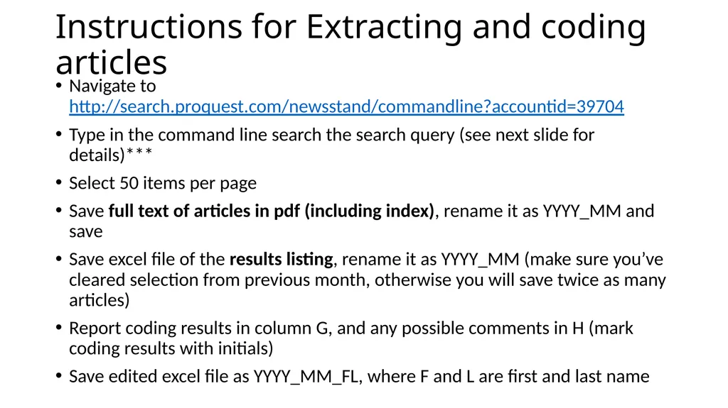 Notes on Constructing the Audit These notes - slide 16 of 20