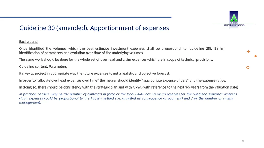 Solvency II changes in technical provisions, - slide 9 of 45