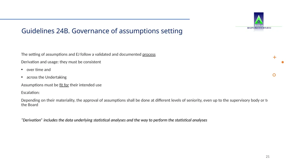 Solvency II changes in technical provisions, - slide 21 of 45