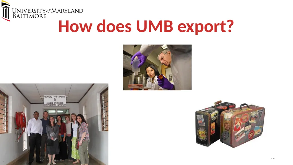 Does UMB export? Complying with the U.S. Export - slide 20 of 68