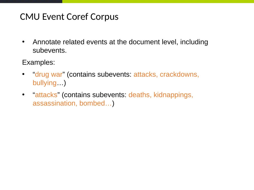 Event Coreference Resolution Heng Ji (UIUC) 5. The - slide 12 of 31